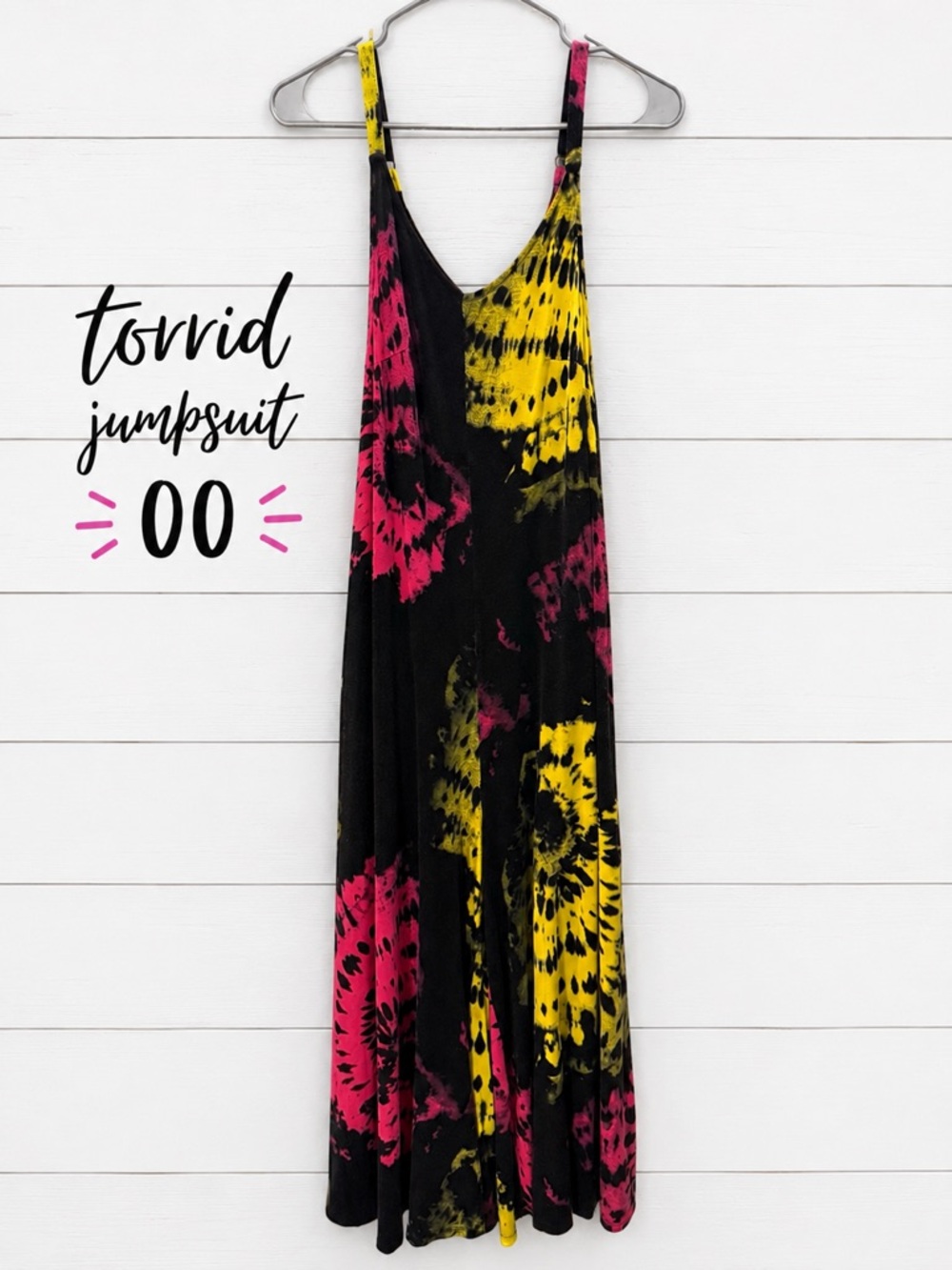 Torrid tie-dye wide leg jumpsuit